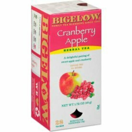 BIGELOW TEA CO Bigelow Cranberry Apple Herbal Tea, 28/Box RCB004001